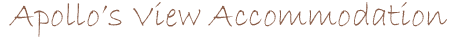 Apollo Bay Accommodation -Static image - Apollos View Logo